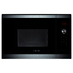 Bosch HMT75M654B Built-In Compact Microwave, Brushed Steel